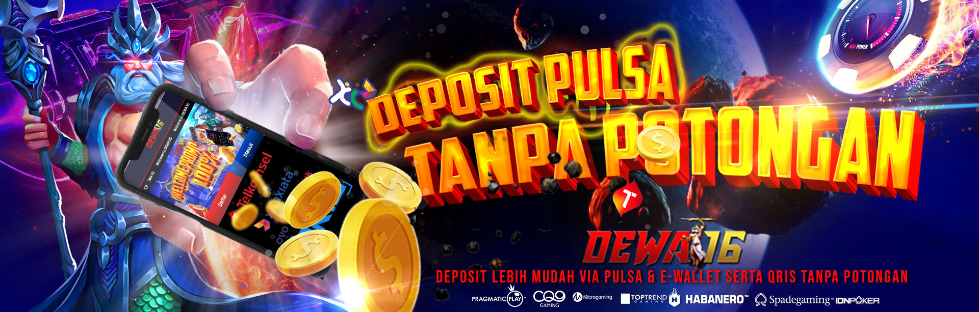 Deposit Pulsa Tanpa Potongan Dewa16